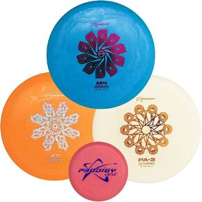 Prodigy Disc Golf Starter Set | Beginner Frisbee Golf Discs Set | Disc Golf Accessories for Men & Women | Perfect Beginner Disc Golf Set | Frisbee Disc Golf Sets | Weights 170g+ (Colors May Vary)