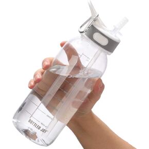VENNERLI Water Bottle BPA-Free 32oz Water Bottles with Straw Lid Leakproof Tritan Water Jugs Dishwasher Safe Drinking for Home Fitness Outdoor Hiking Workouts