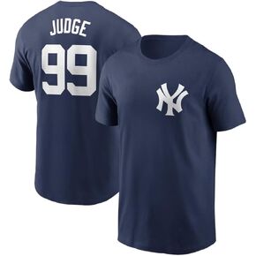 Outerstuff Youth Aaron Judge New York Yankees Name & Number Tee, Navy