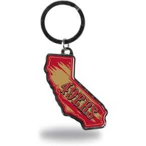 Rico Industries NFL Unisex State Shape Keychain