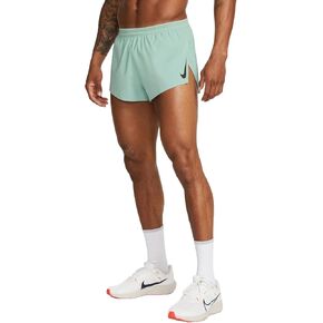 Nike Men's DRI-FIT ADV AEROSWIFT 2" Running Shorts, Mineral/Black, Large