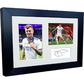 12x8 A4 Toni Kroos 5 Times Champions League Winners Real Madrid Autographed Signed Photo Photograph Picture Frame Football Soccer Poster Gift Triple