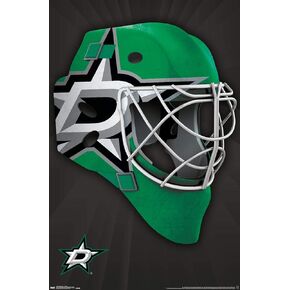 Trends International NHL Dallas Stars - Mask 16 Wall Poster, 22.375" x 34", Unframed Version