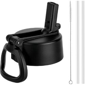 Replacement Lid with Straw for Hydro Flask 12 16 18 20 32 40 64 oz Wide Mouth Bottle,Straw Lid for Thermoflas/Iron Flask/Takeya/Simple Modern(1 Pack)