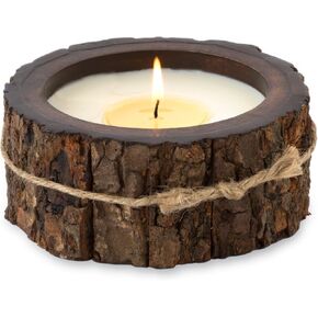 Himalayan Candles Tree Bark Candle, 9 oz., Tobacco Bark