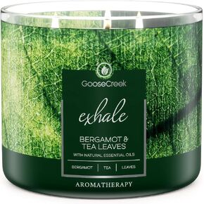 Bergamot & Tea Leaves Aromatherapy Large 3-Wick Candle