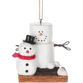 Midwest-CBK Original S'Mores Smore Man with Fresh Made Snowman Christmas Tree Ornament