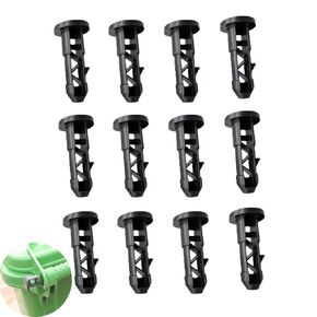 12 Pack Wheeled Trash Can Lid Latch Pins Rotating Hinge Axle Plug OD 2CM 0.78'' Link Bolts for Outdoor Wheelie Garbage Collector with Wheel Rollout Disposal Bin Commercial Waste Container