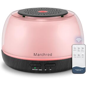 300ML Essential Oil Diffuser - 8-Hour Aromatherapy with Remote Control, 7-Color LED Lights, 4 Timer Settings for Home