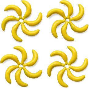 30Pcs Realistic Mini Yellow Fake Bananas,Simulation Lifelike Bananas,Artificial Fake Fruits Banana for Photoshoot Props Home Kitchen Party Decoration