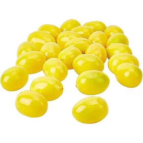 20 قطعة من فاكهة الليمون المزيفة الصفراء (الليمون) من JJLFresheners، فاكهة الخضروات الرغوية البلاستيكية كهدية لتزيين الحفلات المنزلية، فواكه صناعية، ليمون مزيف، ليمون صناعي (3-6 سم)