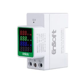 عداد الطاقة الرقمي AC، تيار متردد 80-270 فولت 100 أمبير، مقياس التيار الكهربائي، مقياس التيار الكهربائي، جهاز قياس الجهد الكهربي أمبير وات كيلو وات ساعة، مقياس عامل الطاقة المتعدد (مدمج في CT)