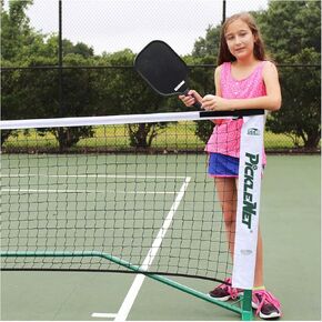 Picklenet - Portable Pickleball Net Official Size | Bag Included | Easy and Fast Assembly | Indoor & Outdoor Use | Heavy Duty Powder-Coated Steel | No-Twist Guarantee | Patented Design | 1 Yr Warranty