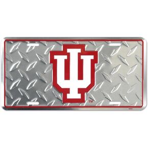 (6x12) Indiana University Hoosiers Diamond Cut NCAA Tin License Plate