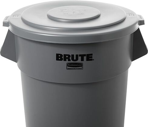 Rubbermaid Commercial FG265400GRAY BRUTE Heavy-Duty Round Waste/Utility Container, 55-gallon Lid ONLY, Gray in Saudi Arabia