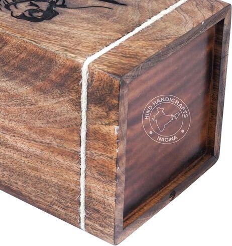 Hardwood Cremation Urns for Human Ashes Adult Large - Wooden Burial Urn for Columbarium - Funeral Urn Box (Horse, 250 Cubic Inches - MW) in Saudi Arabia