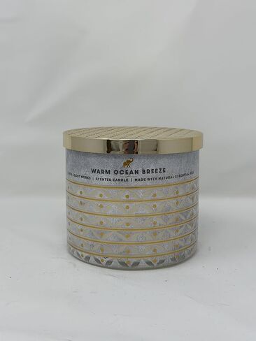 Warm Ocean Breeze 3 Wick Candle 14.5 oz / 411 g [Made with Natural Essential Oil] 2023 in Saudi Arabia