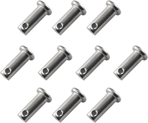 Clevis Pins JianLing 10pcs 8mm x 20mm 304 Stainless Steel Single Hole Clevis Pins Securing Fasteners for Retaining U Clips in Saudi Arabia