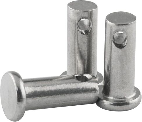 Clevis Pins JianLing 10pcs 8mm x 20mm 304 Stainless Steel Single Hole Clevis Pins Securing Fasteners for Retaining U Clips in Saudi Arabia