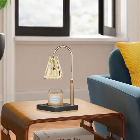 Candle Warmer Lamp, Electric Candle Lamp Warmer with Timer, Dimmable Candle Warmer Lamp for Jar Candles with 2 Bulbs, Height Adjustable Electric Melter, Home Decor and Gift for Mom in Saudi Arabia