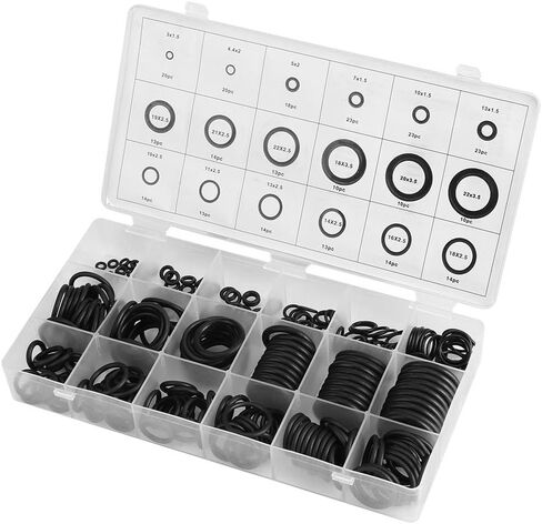 279Pcs/Kit 18 Sizes Metric Rubber O-Ring Assortment Kit Hydraulic Plumbing Gaskets Seal Set in Saudi Arabia