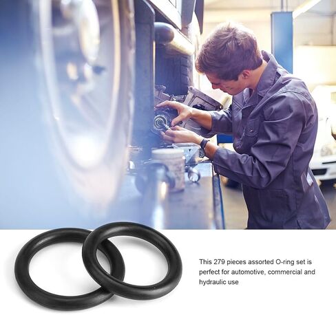 279Pcs/Kit 18 Sizes Metric Rubber O-Ring Assortment Kit Hydraulic Plumbing Gaskets Seal Set in Saudi Arabia