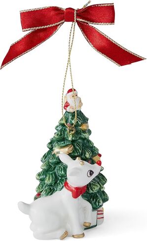 Spode Christmas Tree Rudolph The Red Nosed Reindeer with Spode Tree Ornament | Christmas Ornament 2023 | Holiday Ornament | Christmas Décor for Christmas Tree – 3.5" in Saudi Arabia