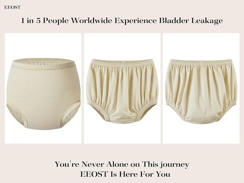 Adult Cloth Diaper Cover for Incontinence Silent Leak-Protection Underwear Plastic Pants Alternatives -Waterproof,Durable, Lightweight (Beige, 3XL) in Saudi Arabia