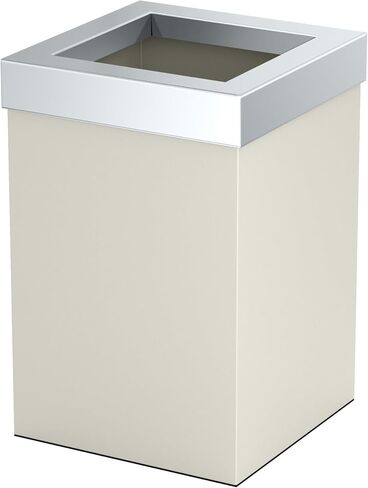 Gatco 1915, Modern Square Stainless Steel Waste Basket, Matte Black, 3.2 gallons , 11.88"H in Saudi Arabia