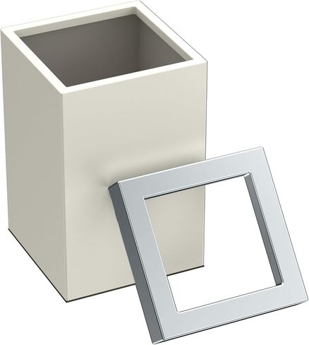 Gatco 1915, Modern Square Stainless Steel Waste Basket, Matte Black, 3.2 gallons , 11.88"H in Saudi Arabia