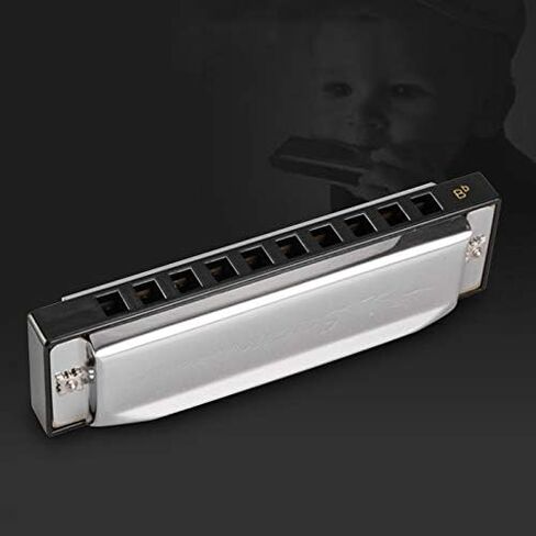 SWAN Harmonica Set 7 Keys A B C D E F G 10 Hole 20 Tones Harmonica Blues Mini Harmonica for Adult, Professional Player,Beginner,Students with Case Bag (Silver 7 key (A B C D E F G)) in Saudi Arabia