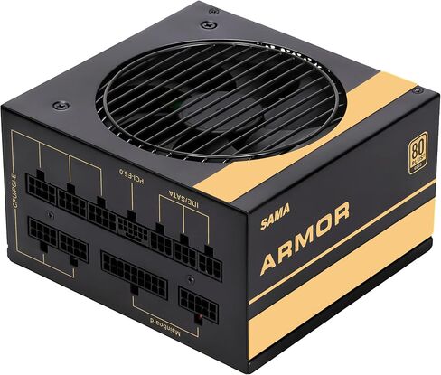 850W White Power Supply 80 Plus Gold Full Voltage Full Modular FDB Silent Fan ECO Mode 12V PSU ATX Power Supply for All Graphics Cards Black 10 Year Warranty in Saudi Arabia