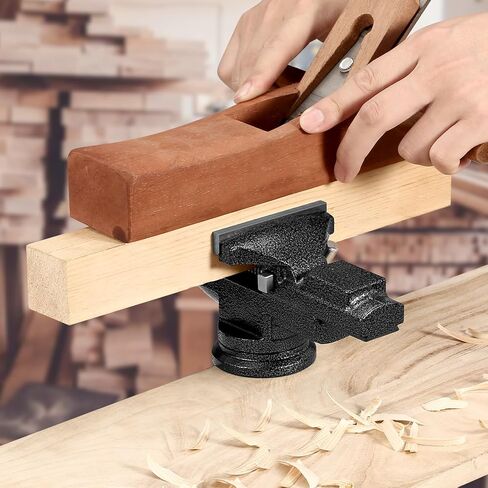 Table Vise, 3.3 Inch Universal Rotate 360° Work Clamp-On Vise,Table Vice With Quick Adjustment Button for Woodworking,Drilling,Sawing,Metal Working in Saudi Arabia