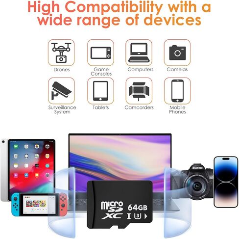 OMBAR 128GB Class 10, U3 Micro SD Card for Dash Cam in Kuwait