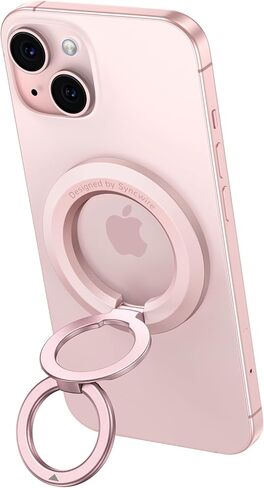 SYNCWIRE for MagSafe Ring Holder, Magnetic Phone Ring Stand Portable Cell Phone Grip Magnet Finger Ring Kickstand for MagSafe Compatible with iPhone 15/14/13/12, Samsung, Google Pixel in Kuwait