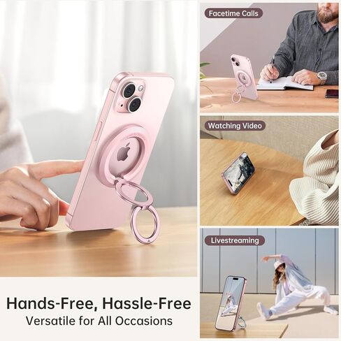 SYNCWIRE for MagSafe Ring Holder, Magnetic Phone Ring Stand Portable Cell Phone Grip Magnet Finger Ring Kickstand for MagSafe Compatible with iPhone 15/14/13/12, Samsung, Google Pixel in Kuwait