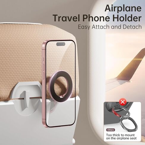 SYNCWIRE for MagSafe Ring Holder, Magnetic Phone Ring Stand Portable Cell Phone Grip Magnet Finger Ring Kickstand for MagSafe Compatible with iPhone 15/14/13/12, Samsung, Google Pixel in Kuwait