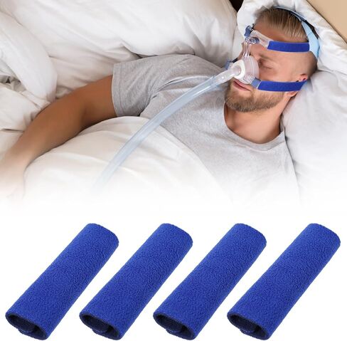4 Pack CPAP Strap Covers, Cpap Mask Liners for Cpap Machine, Cpap Strap Cushions for Most CPAP Headgear Straps, Soft Fabric CPAP Face Pads Cpap Accessories in Saudi Arabia