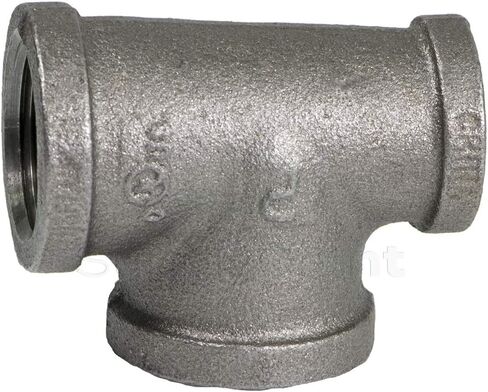 CNSU300I 1 "× 3/4" × 1 بوصة تي شيرت أسود قابل للطرق مع تركيب ملولب للإناث in Saudi Arabia