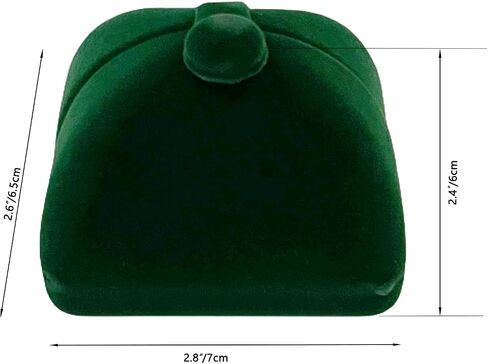 Classic Premium Green Velvet Jewelry Case Premium Grade Material Storage Packaging (Earring Necklace Gift Box) in Saudi Arabia