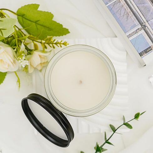 Amber Patchouli Scented Candles, Long Lasting Burn Candles for Home Scented, Soy Wax Stress Relief Jar Candles, 7 oz in Saudi Arabia
