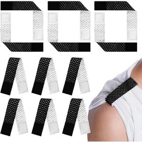 6 Pairs Jersey Sleeve Bands, Soccer Softball Sleeve Ties, Softball Sleeve Holders with Hook and Loop Fasteners