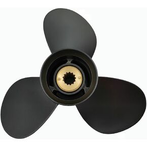 Propeller for Mercury Mariner Outboard 25 30 35 40 45 50 55 60 70 HP HP Boat Motor Engine Parts Aluminum Prop 10 5/8x12 Pitch RH 13 Spline Tooth 3.25 Gearcase with Hub Kit 48-73134A45