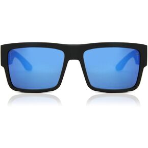 SPY Cyrus Matte Blk Happy Drk Gry Grn Polar w/Drk Blue Mirror