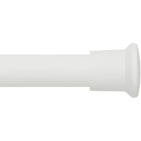 Curtain Rods for Windows 30 to 126 inches,Adjustable Curtain Rods,Easy Install，Black