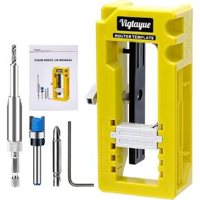 Door Hinge Jig, Door Hinge Template, Door Hinge Mortiser for Door Hinge from 3" to 5" Length and Hinge Types of Sqaure, Radius 1/4" or Radius 5/8