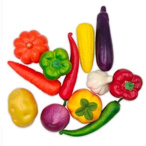 itechpanda 12 PCS Artificial Fake Fruit Pack for Home Decor, Simulation Fruit Set, Party Chirstmas Decortion for Lifelike Realistic Artificial Craft Fruit Set Fake Lemon (Vegetable)