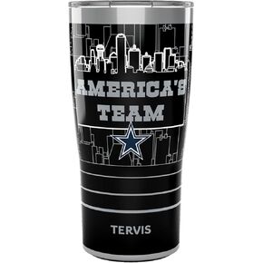 Tervis NFL Dallas Cowboys-America's Team Slogan Insulated Tumbler, 20oz, Stainless Steel