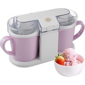 Ice Cream Maker - 2QT Ice Cream Machine Makes Sorbet, Gelato, Ice Cream, and Frozen Yogurt - Kitchen Appliances and Gadgets by Classic Cuisine (Blue)