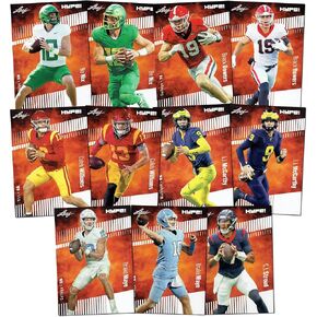2024 NFL Draft Superpack - أفضل بطاقات المبتدئين المختارة! - كاليب ويليامز، دريك ماي، بو نيكس، بروك باورز، جي جيه. McCarthy & More - 11 بطاقة بالإضافة إلى المكافآت - جميعها معتمدة من Mint+